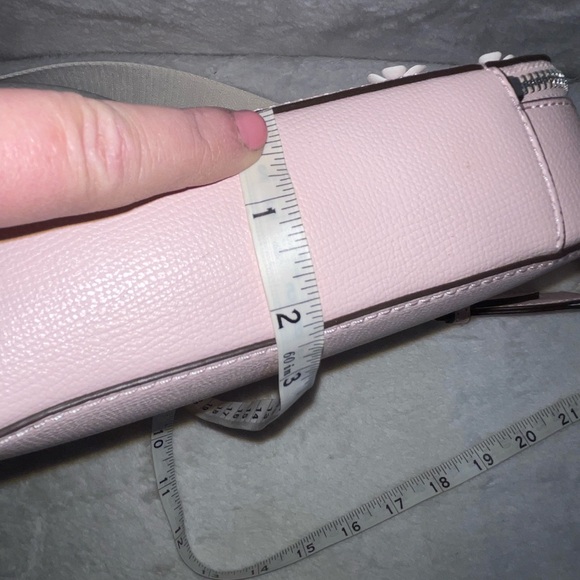 NWT Karl Lagerfeld Paris Maybelle Pink Crossbody Bag with Floral Design - Picture 5 of 11